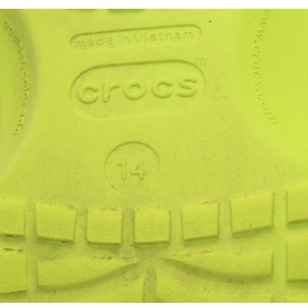 Crocs Shrek Classic Clog Mens 14 Lime Green Sherpa Strap Ogre Ear Jibbitz 209360